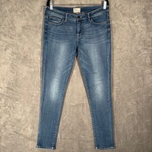 BKE Denim Payton Skinny Jeans Women's 30R Medium‎ Wash Blue Denim Y2K